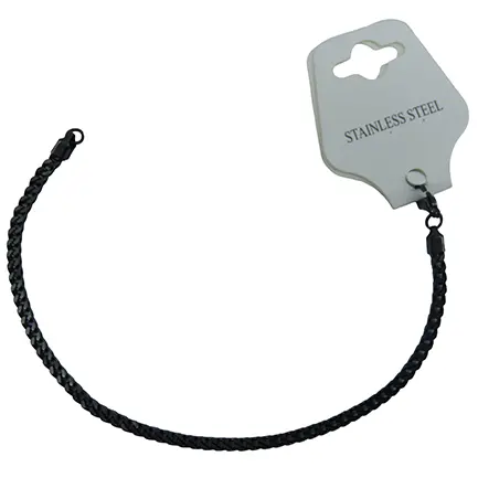 دستبند4طرف مشکی3STEEL